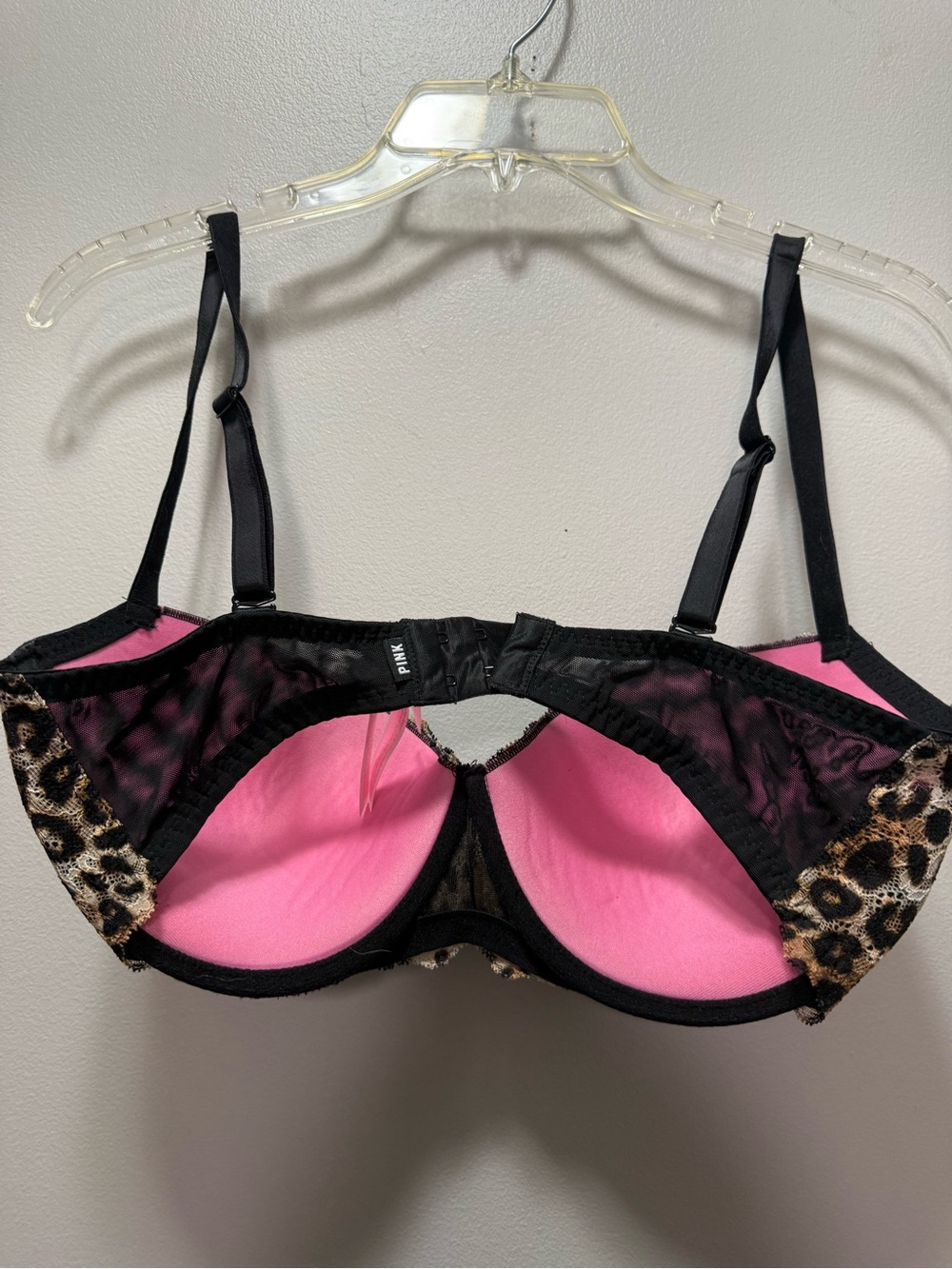 Leopard Print Underwire Bra - Picture 3 of 4